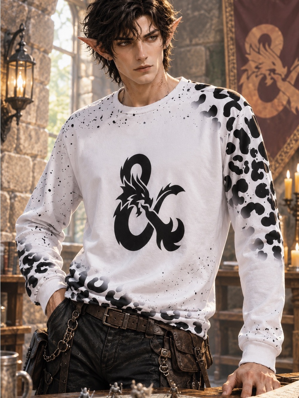 Dungeons & Dragons Dragon Ampersand Graphic Sweatshirt – Size Medium